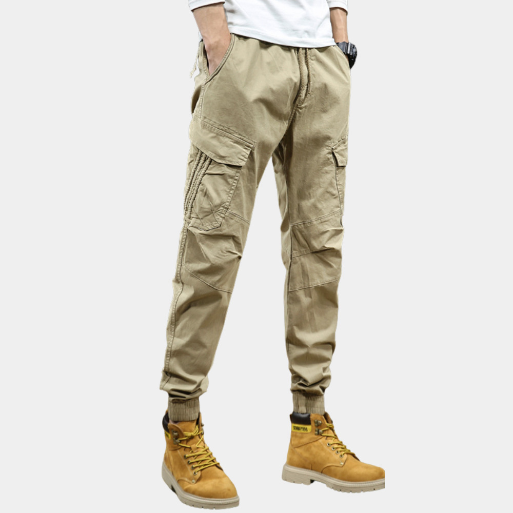 Daan - Pantalon cargo homme stylé avec nombreuses poches de rangement