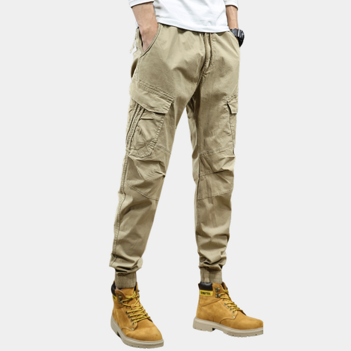 Daan - Pantalon cargo homme stylé avec nombreuses poches de rangement
