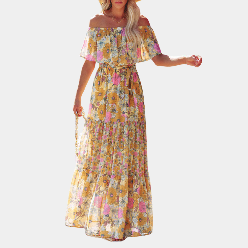 Claire - Robe maxi à la mode pour femmes avec un look tendance