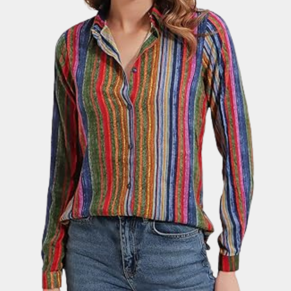 Blouse femme vive aux couleurs éclatantes