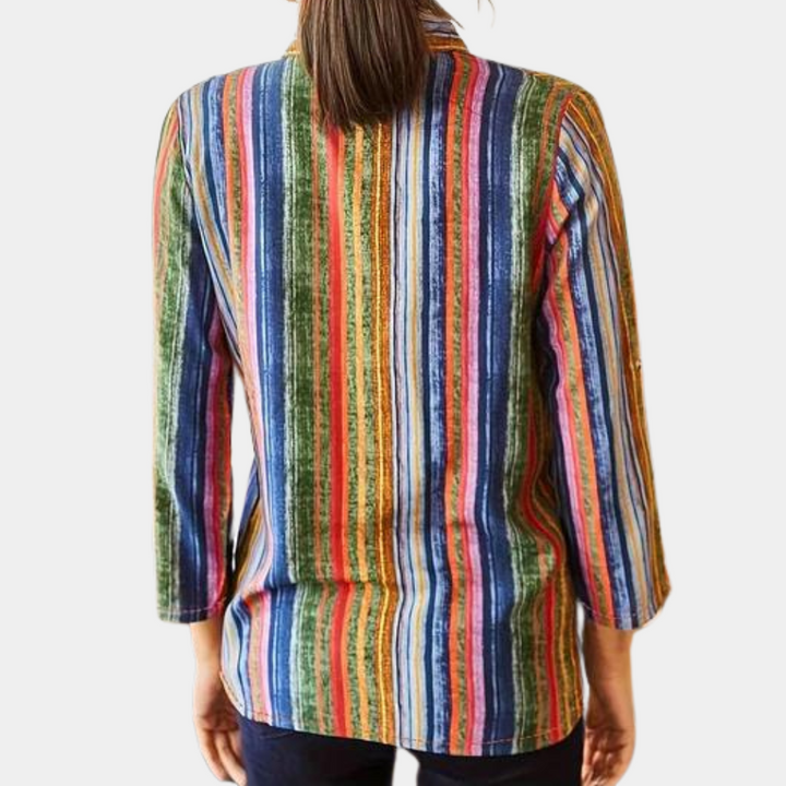 Blouse femme vive aux couleurs éclatantes