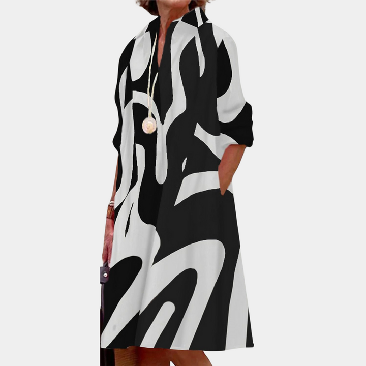 Robe décontractée et stylée pour femme avec imprimé tendance