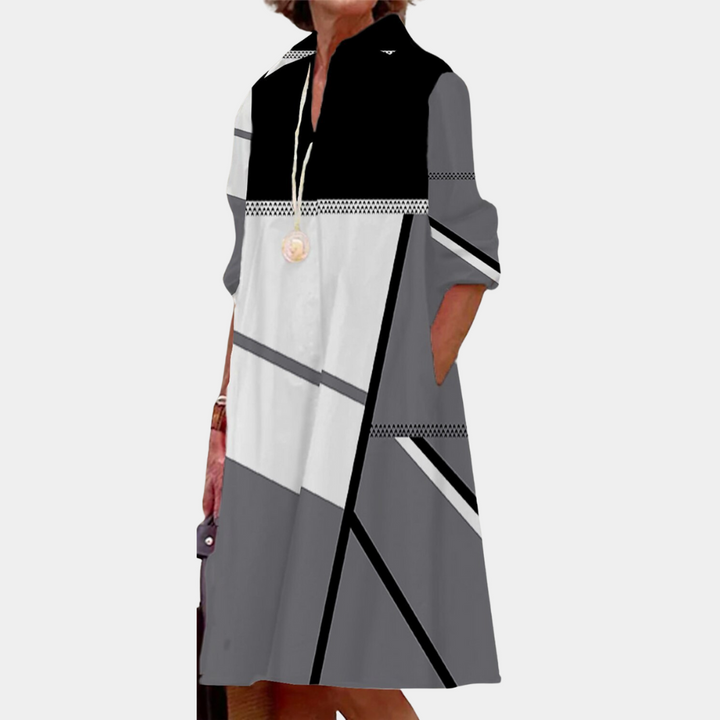 Robe décontractée et stylée pour femme avec imprimé tendance