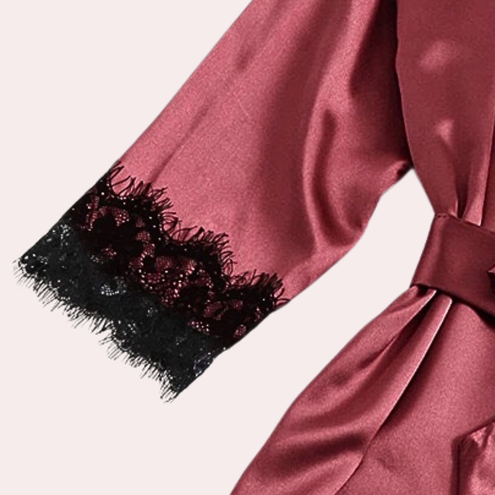 Verwöhnen Sie sich mit unserem 4-teiligen Luxus-Schlafanzug-Set für Damen