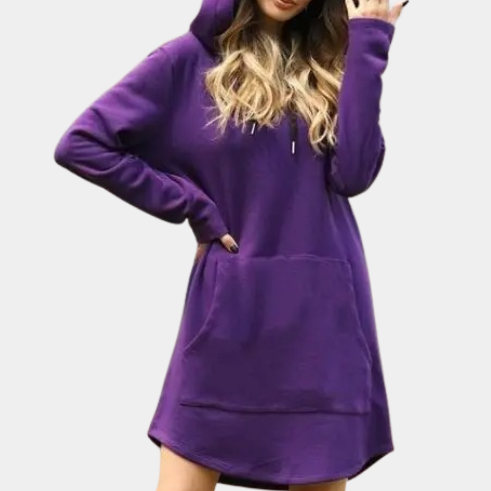 Sweat à capuche long stylé pour femmes pour confort et mode
