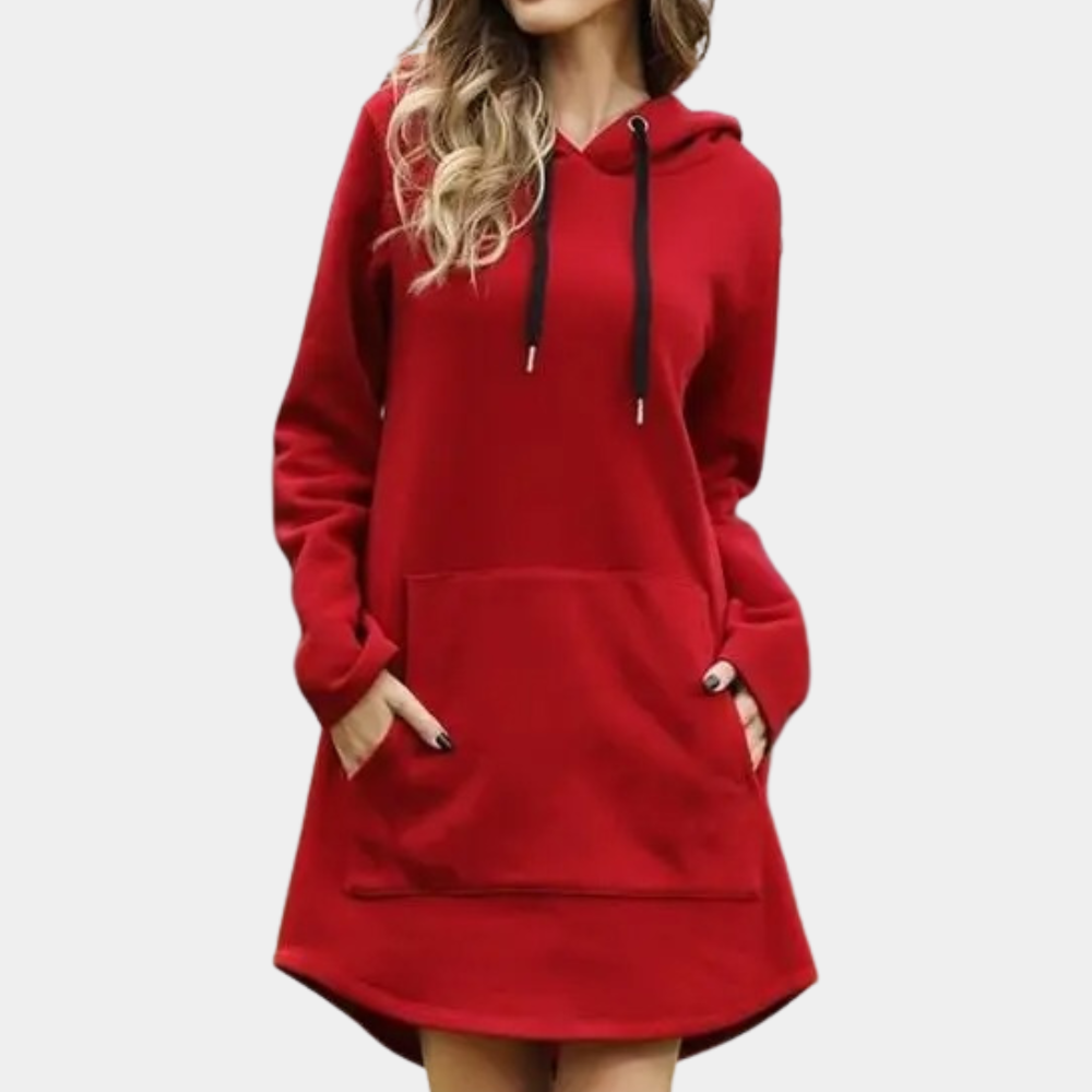 Sweat à capuche long stylé pour femmes pour confort et mode