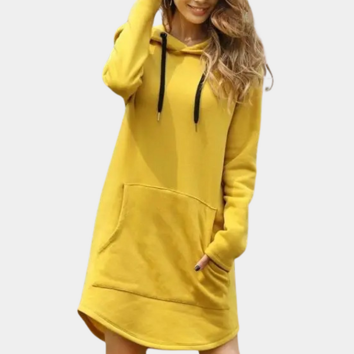 Sweat à capuche long stylé pour femmes pour confort et mode