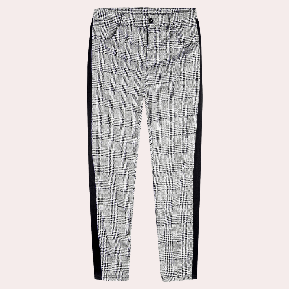Anton - Vintage-inspirierte karierte Skinny-Fit-Hose für Männer