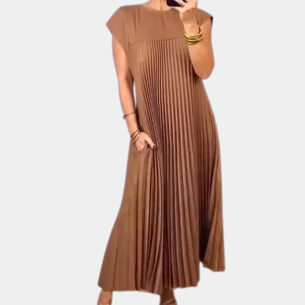 Robe plissée élégante pour femmes