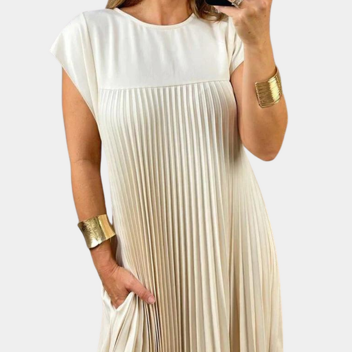 Robe plissée élégante pour femmes