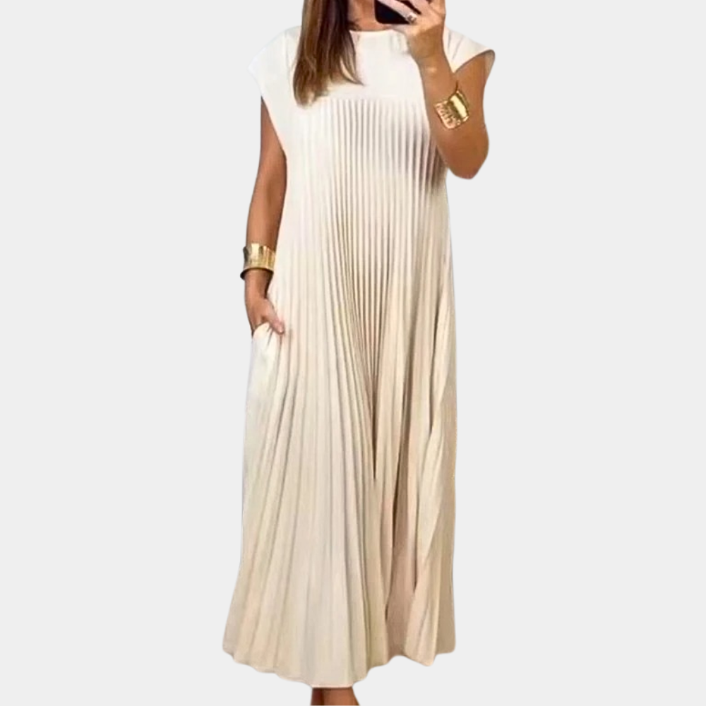 Robe plissée élégante pour femmes