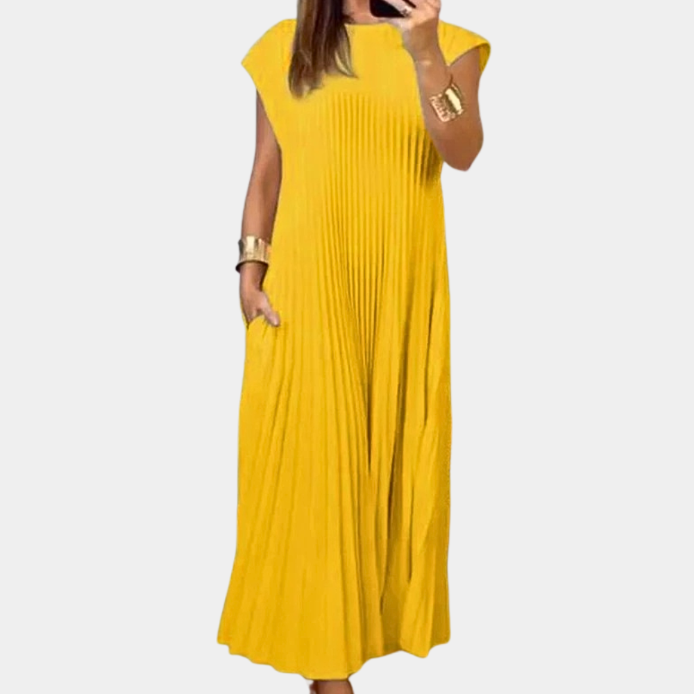 Robe plissée élégante pour femmes