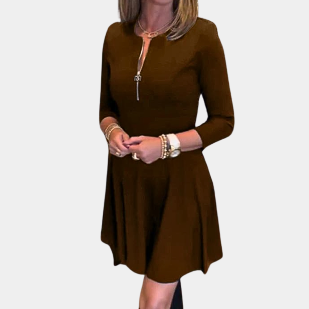 Robe à la mode pour femmes avec joli zip