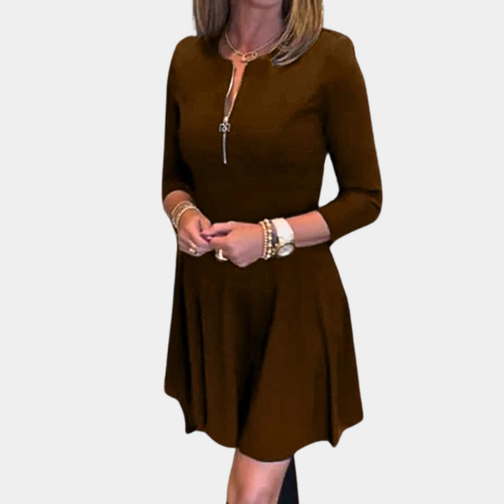 Robe à la mode pour femmes avec joli zip