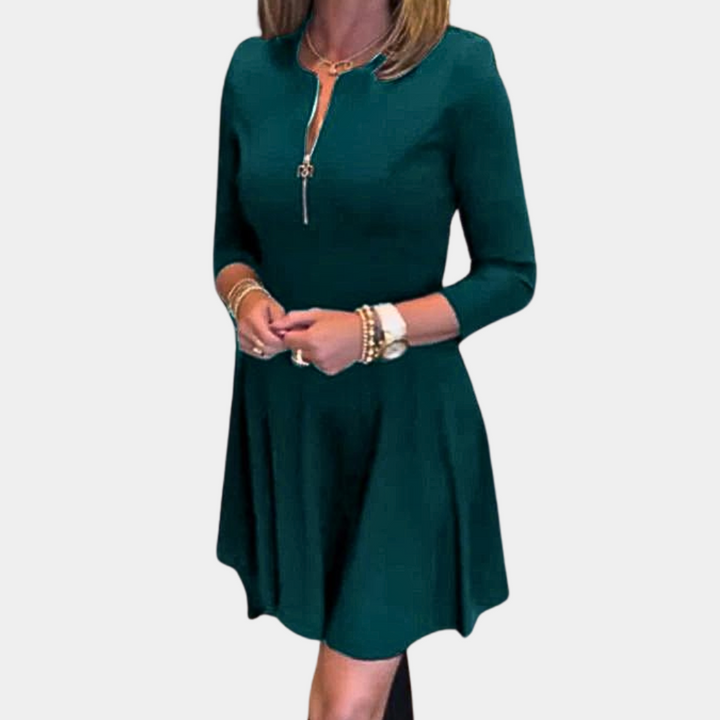 Robe à la mode pour femmes avec joli zip