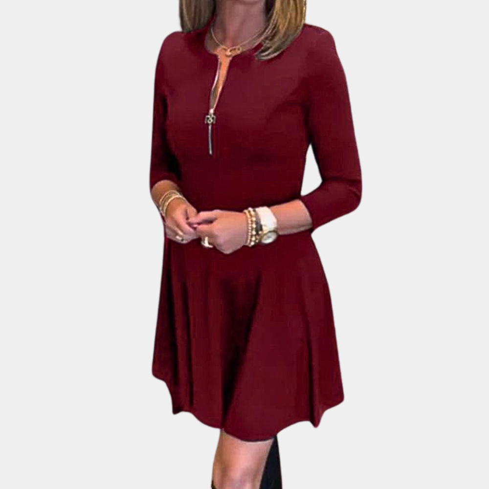Robe à la mode pour femmes avec joli zip