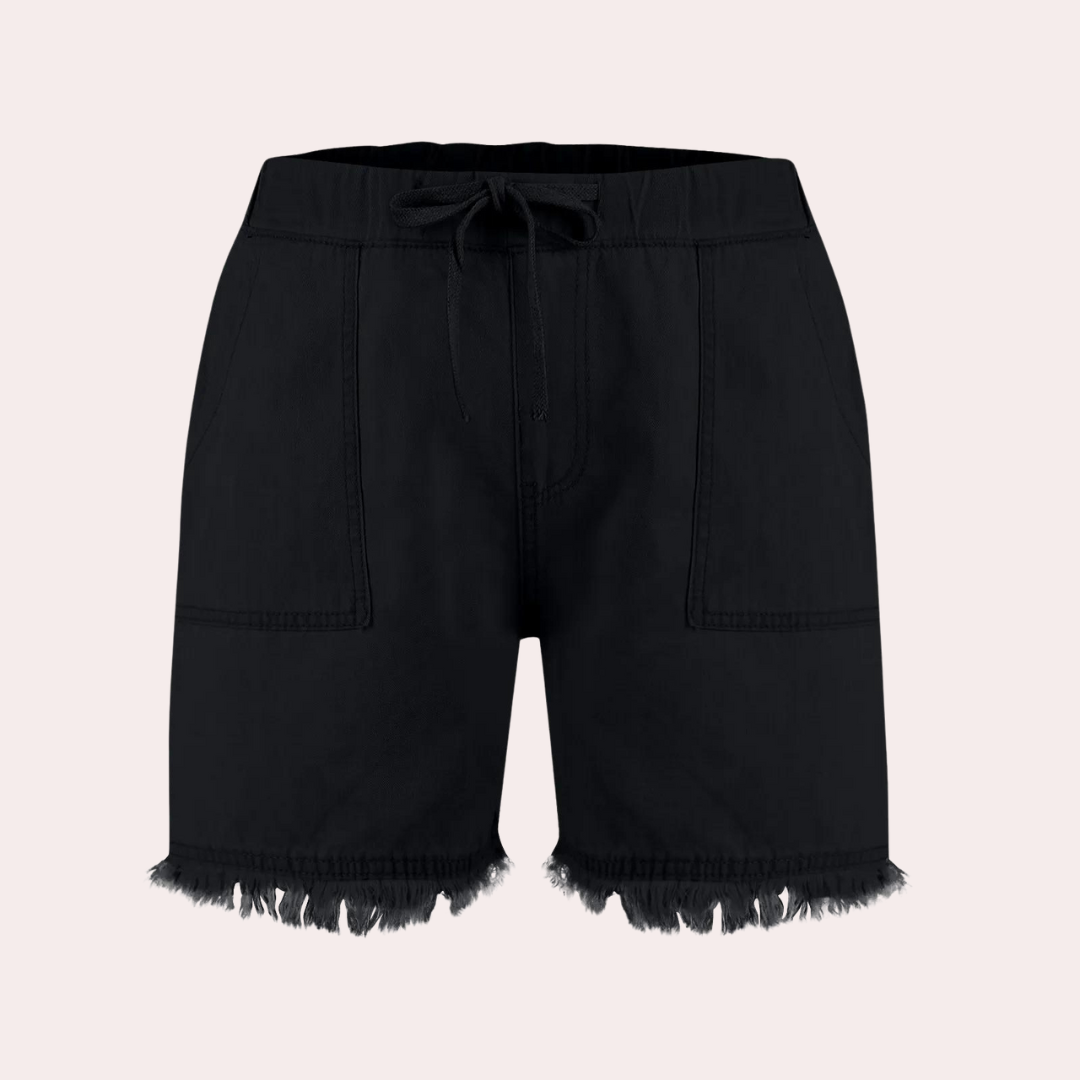 Delfine - Elegant and comfortable women's shorts with practical side pockets