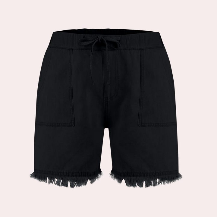Delfine - Elegant and comfortable women's shorts with practical side pockets