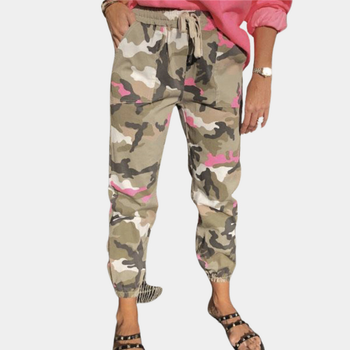 Myrsini - Elegant and Comfortable Women's Camouflage Pants for a Trendy Look