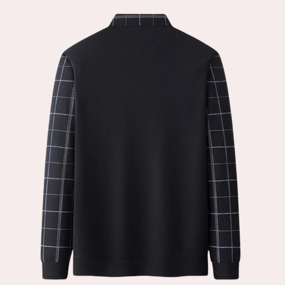 Bram - Pull en maille à carreaux stylé pour hommes séduisants