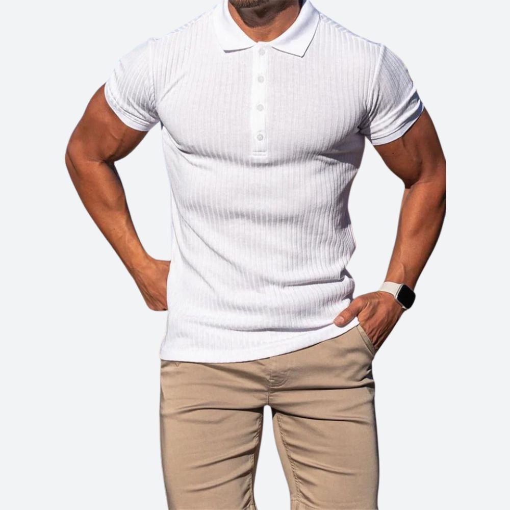 Stylish short-sleeve polo shirt - Clarence