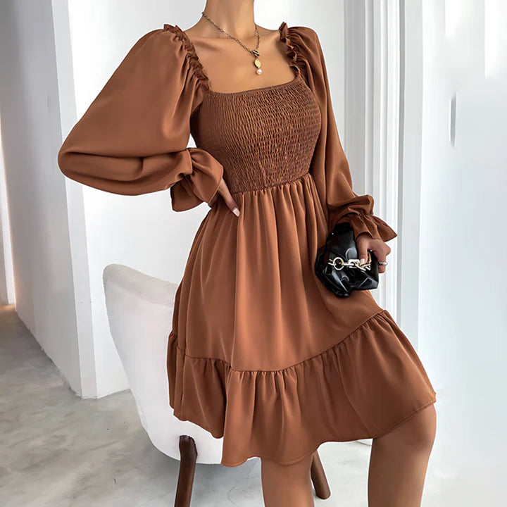 ARIA - Robe élégante avec volants raffinés