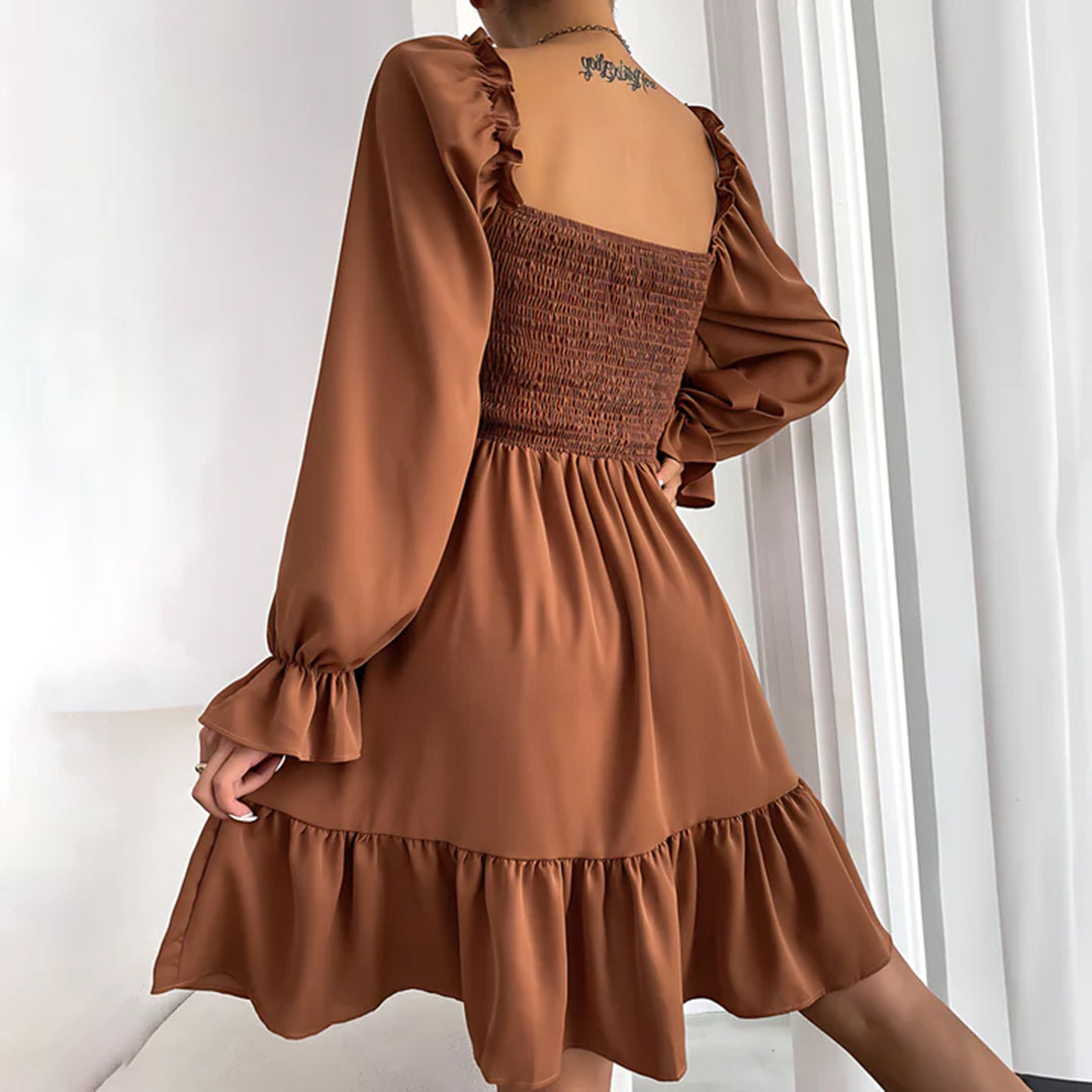 ARIA - Robe élégante avec volants raffinés
