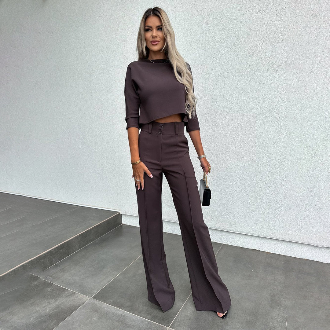 FIONA - Ensemble élégant en tweed au design raffiné
