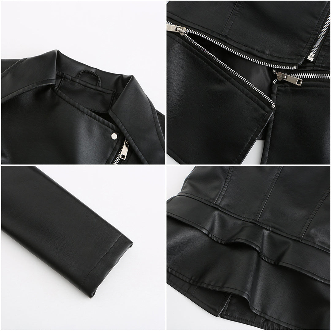 Chic Leather Jacket by ALOJZIJA