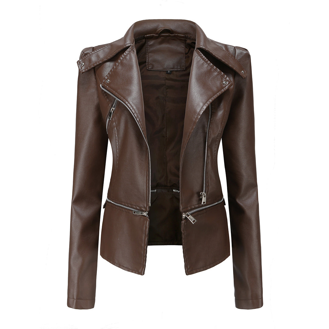 Chic Leather Jacket by ALOJZIJA