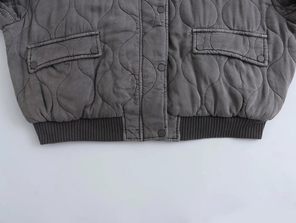 Alice™ - Lockere Bomberjacke aus Baumwolle