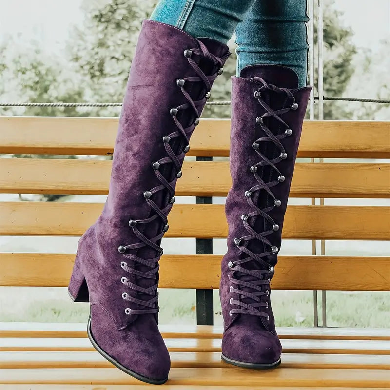 LEONA - Bottes femme stylées avec talons stables