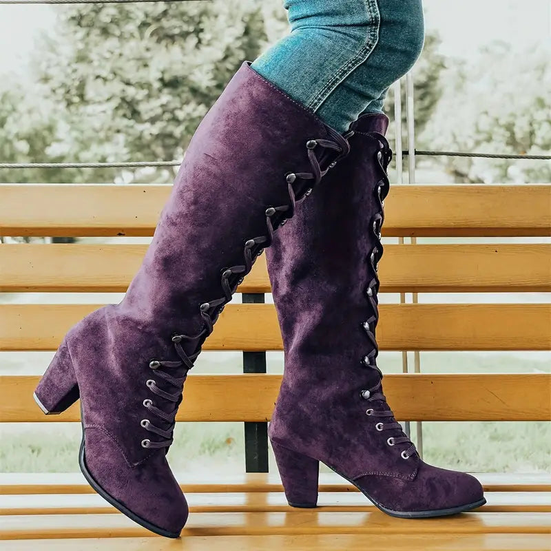 LEONA - Bottes femme stylées avec talons stables