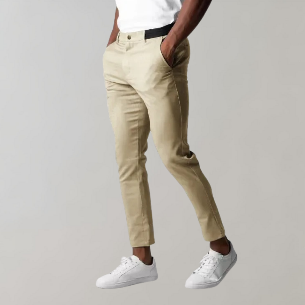 Pantalon chino Leonardo élégant pour l'homme soucieux de la mode