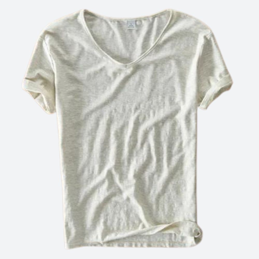T-shirt d'été rafraîchissant et confortable en coton et lin - Maxx