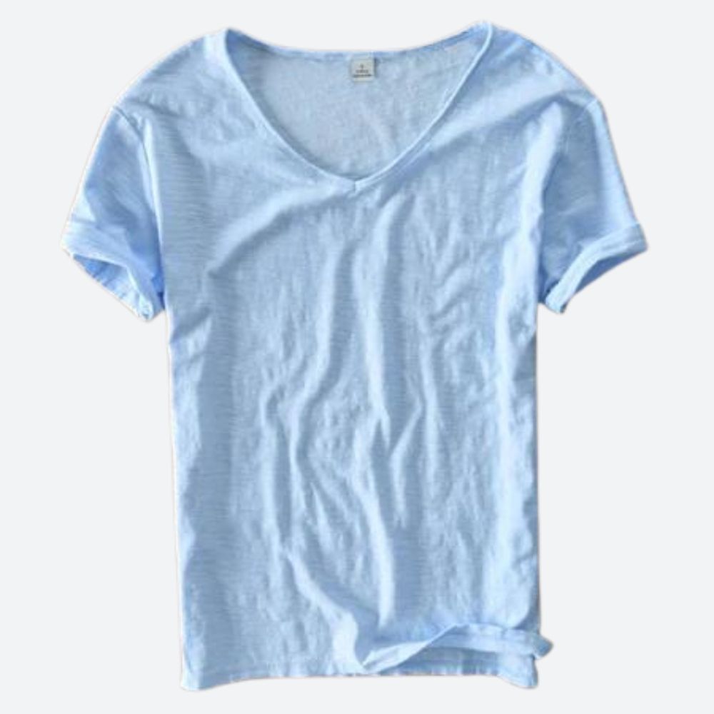 T-shirt d'été rafraîchissant et confortable en coton et lin - Maxx