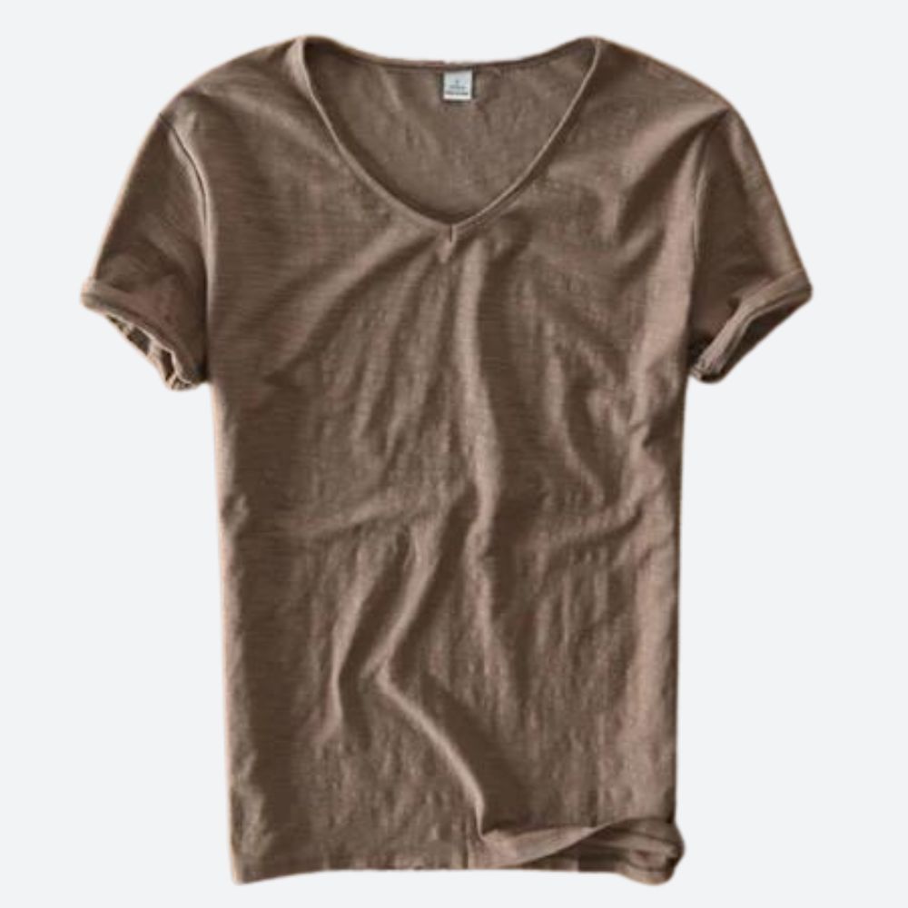 T-shirt d'été rafraîchissant et confortable en coton et lin - Maxx