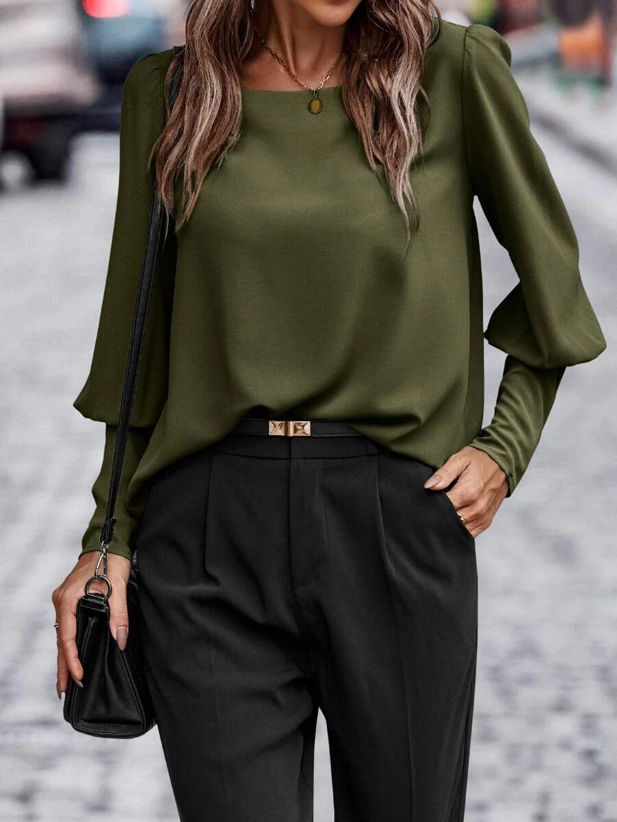 Keily - Blouse à manches longues intemporelle et élégante pour l'automne pour femmes