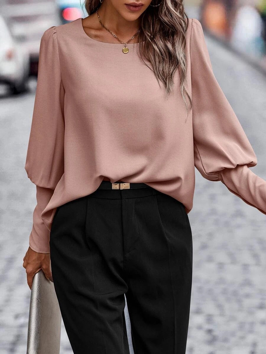 Keily - Blouse à manches longues intemporelle et élégante pour l'automne pour femmes