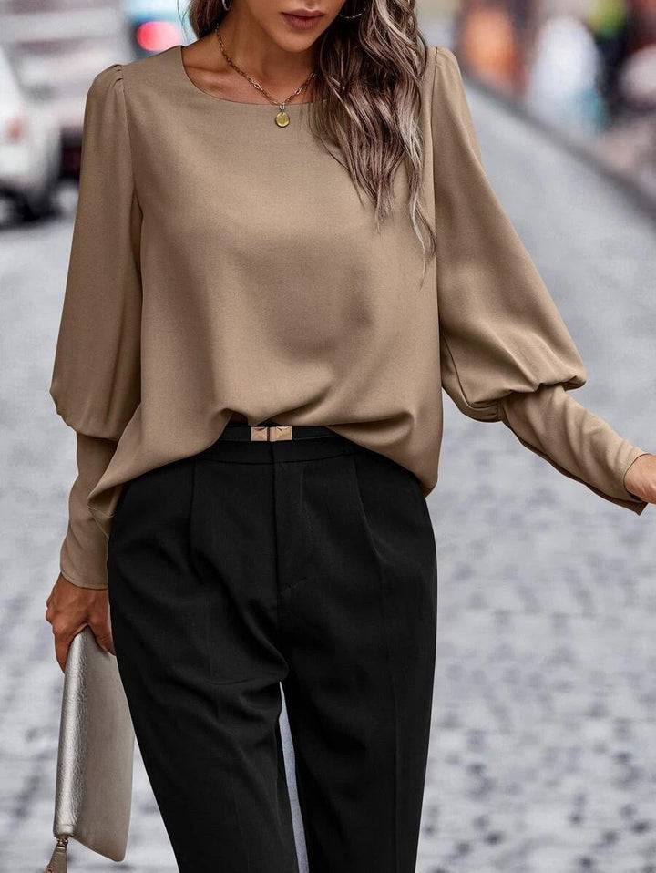 Keily - Blouse à manches longues intemporelle et élégante pour l'automne pour femmes