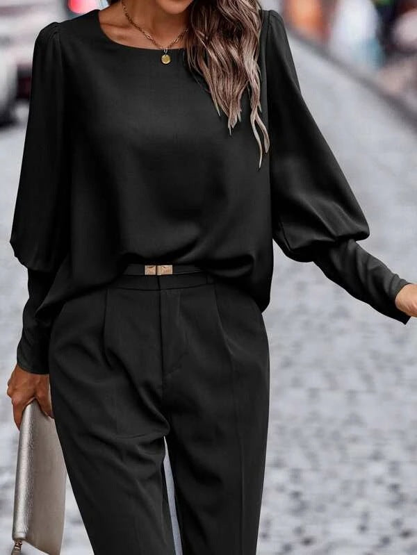 Keily - Blouse à manches longues intemporelle et élégante pour l'automne pour femmes
