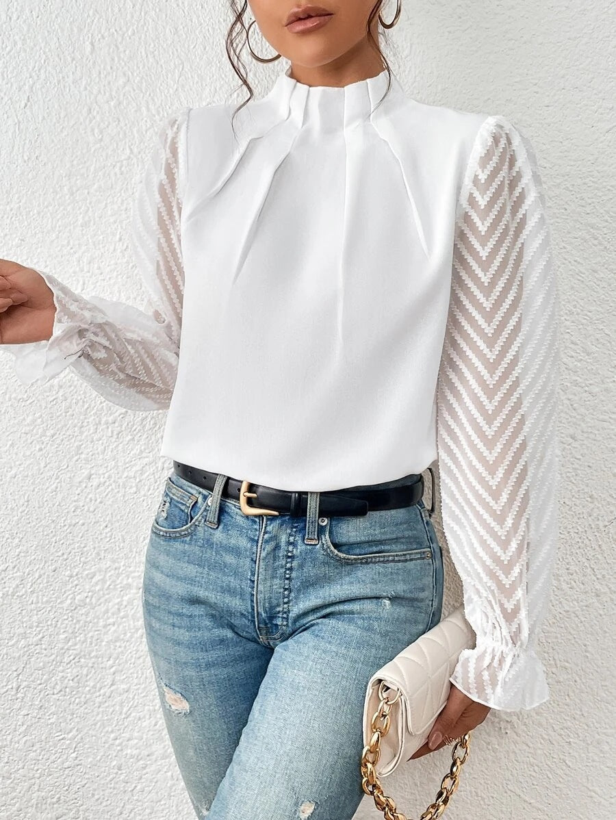Ashley - Elegante Langarmbluse für Frauen