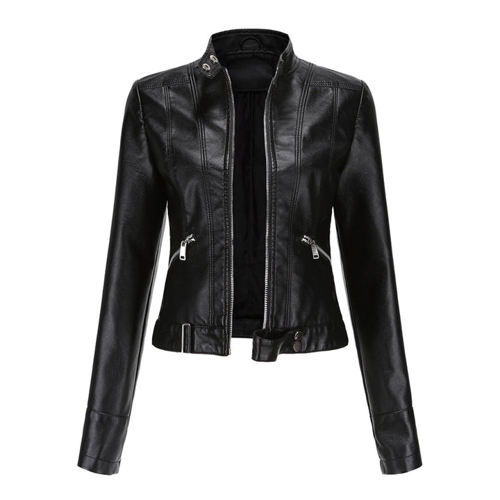Short Women's Leather Jacket OXANA - Stylish and Timeless!