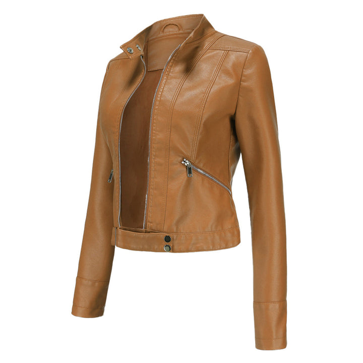 Short Women's Leather Jacket OXANA - Stylish and Timeless!