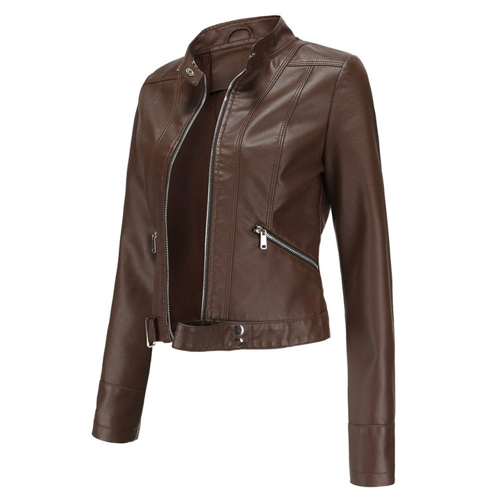 Short Women's Leather Jacket OXANA - Stylish and Timeless!
