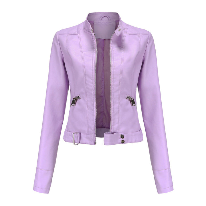 Short Women's Leather Jacket OXANA - Stylish and Timeless!