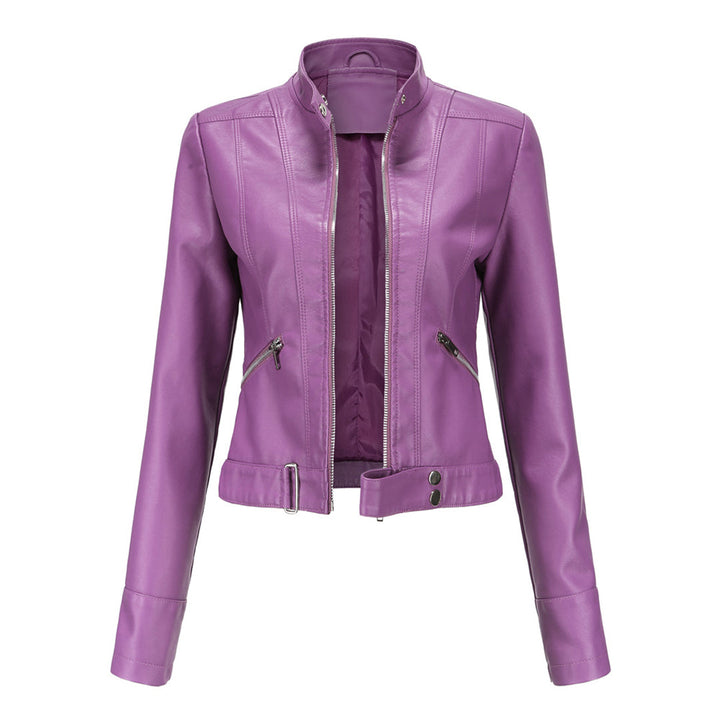 Short Women's Leather Jacket OXANA - Stylish and Timeless!