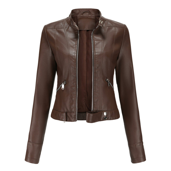 Short Women's Leather Jacket OXANA - Stylish and Timeless!