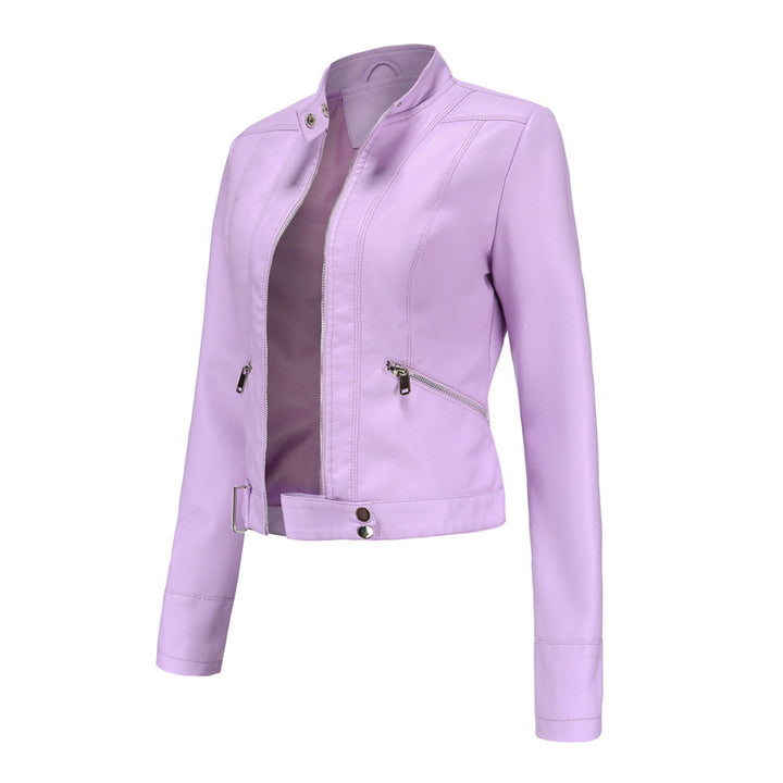 Short Women's Leather Jacket OXANA - Stylish and Timeless!