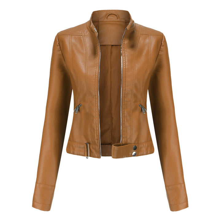 Short Women's Leather Jacket OXANA - Stylish and Timeless!